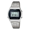 Casio Quartz Waterproof Analog Mens Silver Digital In Metallic