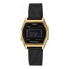 Casio Quartz Waterproof Analog Unisex Mens Blackgold Digital