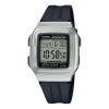 Casio Quartz Waterproof Analog Unisex Silver Digital In Black