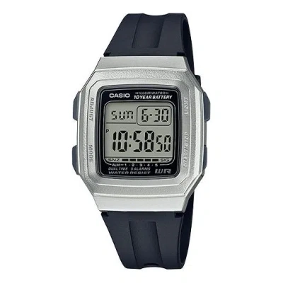 Casio Quartz Waterproof Analog Unisex Silver Digital In Black