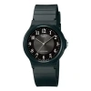 Casio Quartz Waterproof Black Dial Mens Black Analog In Green