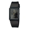 Casio Quartz Waterproof Black Dialblack Strap Mens Blackblack Analog