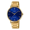 Casio Quartz Waterproof Blue Watch Dial Blue Analog