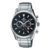 Casio Quartz Waterproof Edifice Stainless Steel Strap Mens Black Analog In Neutral