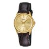 Casio Quartz Waterproof Gold Analog