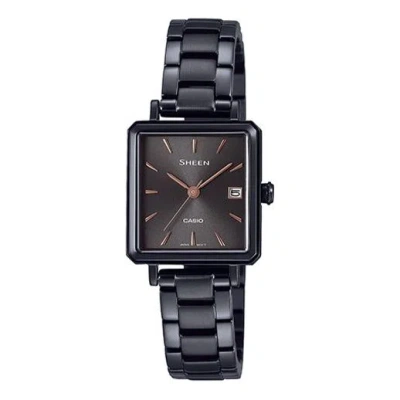 Casio Quartz Waterproof Sapphire Crystal Sheen Black Analog