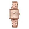 Casio Quartz Waterproof Sapphire Crystal Sheen Rose Gold Analog