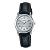Casio Quartz Waterproof Silver Analog In Black