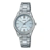 Casio Quartz Waterproof Silver Analog In Metallic