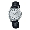 Casio Quartz Waterproof Silver Dial Silver Analog In Black