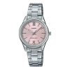 Casio Quartz Waterproof Silverpink Analog In Metallic