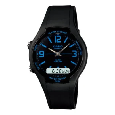 Casio Quartz Waterproof Sports Mens Black Analog/digital Combo