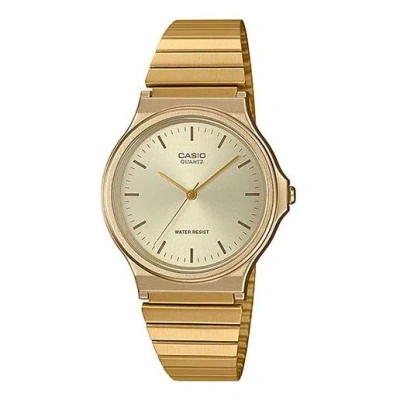 Casio Quartz Waterproof Unisex Mens Gold Analog