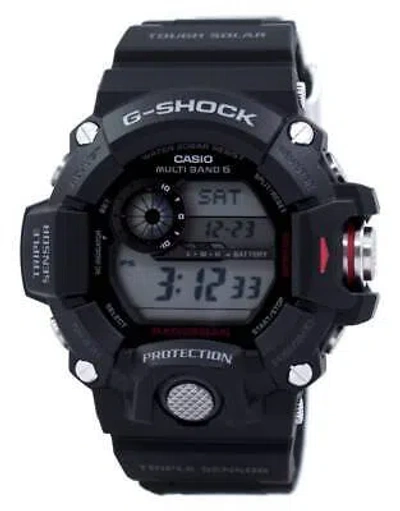 Pre-owned Casio Rangeman G-shock Triple Sensor Atomic Gw-9400-1 Gw9400-1 Men's Watch