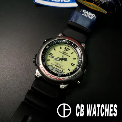 Pre-owned Casio Rare  Ad-300-1e Made In Japan Analog Digital Watch 200m Divers Illuminator