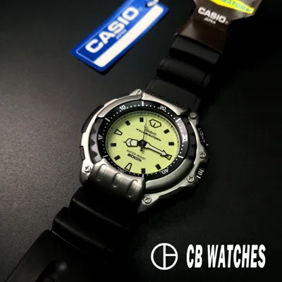 Pre-owned Casio Rare  Md-309-1e Made In Japan Analog Mens Watch 200m Divers Illuminator
