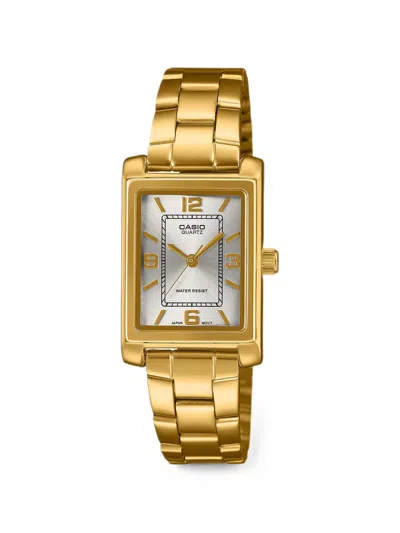 Casio Rectangular 32mm Watch In Gold