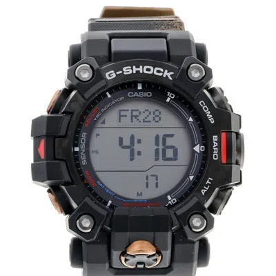 Pre-owned Casio Resin Stainless Steel Wristwatch ()