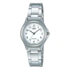 Casio Retro Fashion Casual Analog Watch 'silver Black White' In Metallic
