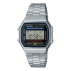 Casio Unisex With Stainless Steel Bracelet Waterproof Mens Silver Digital