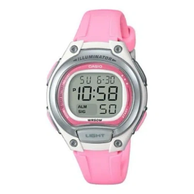 Casio Retro Sports Watch Silver Digital In Pink