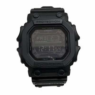 Pre-owned Casio Rubber Stainless Steel Wristwatch () In Multi
