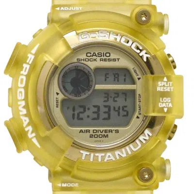 Pre-owned Casio Rubber Stainless Steel Wristwatch () In Multi