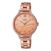 Casio Seawave Subject Fashion 3d Minimalistic Watch Sapphire Crystal Gradient Pink In Gold