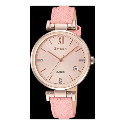 Casio She-4053cgl-4a Waterproof Analog Sheen
