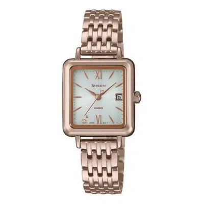 Casio Sheen Business Analog Watch 'rose Gold White'