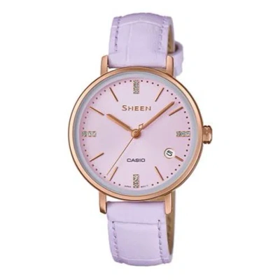 Casio Sheen Elegant Analog Watch 'pink Gold'