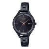 Casio Sheen Minimalistic Business Analog Watch 'black Gold'