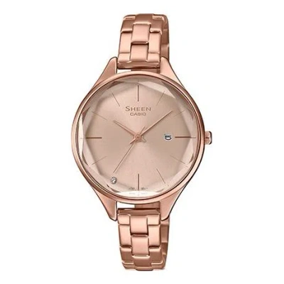 Casio Sheen Minimalistic Business Analog Watch 'rose Gold Pink'