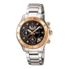 Casio Sheen Quartz Waterproof Stainless Steel Strap Black Analog In Silver