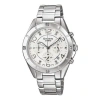 Casio Sheen Series Quartz She-5021d-7a /white Silver Analog In Metallic