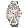Casio Sheen Series Waterproof /white Sports Silver Analog In Metallic