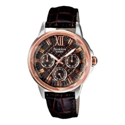 Casio Sheen Serieses Coffee Brown Analog