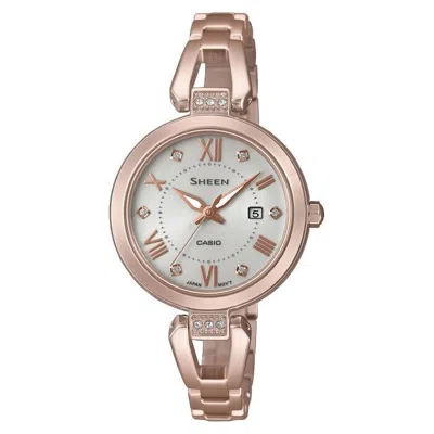Pre-owned Casio Sheen Shs-4526cg-4a Solar Watch Ladies Watch【shipping From China】