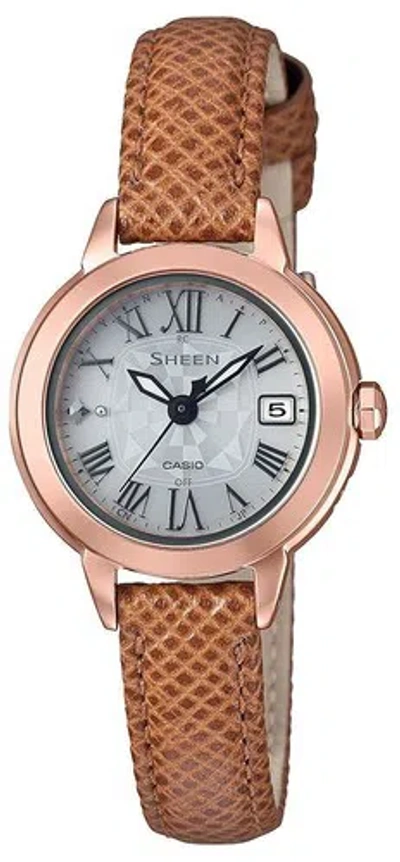 Pre-owned Casio Sheen Shw-5000pgl-7ajf Woman Watch In Box