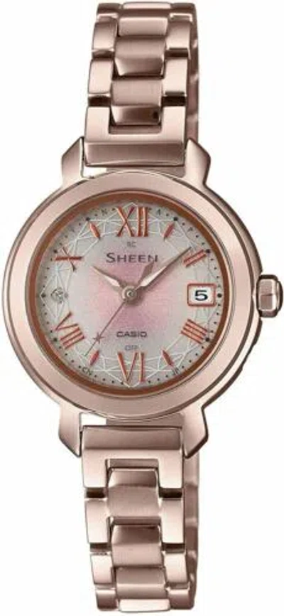Pre-owned Casio Sheen Shw-5300cg-4ajf Solor Women's Watch In Box