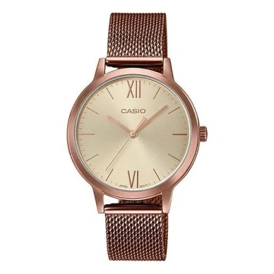 Casio Sheen Stainless Steel Strap Waterproof Quartz Rose Gold Analog