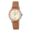 Casio Sheen Waterproof Quartz Sapphire Crystal Brown Analog