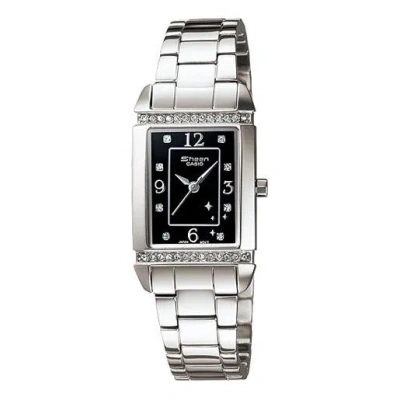 Casio Sheen Waterproof Silver/ Black Analog