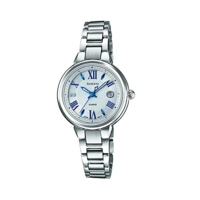 Pre-owned Casio Sheen Woman Wrist Watch She-4516sby-7ajf Metal Band