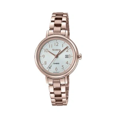 Pre-owned Casio Sheen Woman Wrist Watch Shs-d100cg-7ajf Metal Band