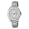 Casio Sheenseries Es Silver White Analog In Metallic
