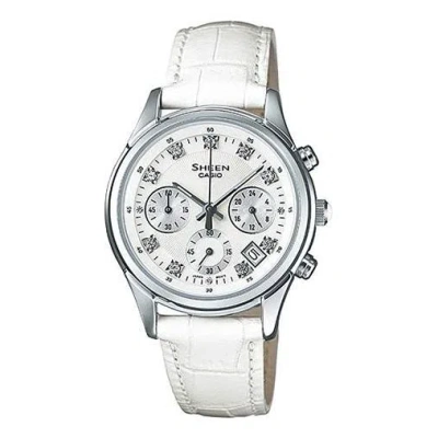 Casio Sheenseries Quartz Business Es Waterproof White Analog