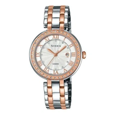 Casio Sheenserieses Es Golden Waterproof Gold Analog In Multi