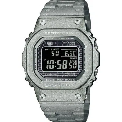 Pre-owned Casio Silver Mens Digital Watch G-shock G-metal 40th Anniversary Gmw-b5000ps-1er