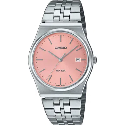 Casio Silver Steel Watch In Metallic